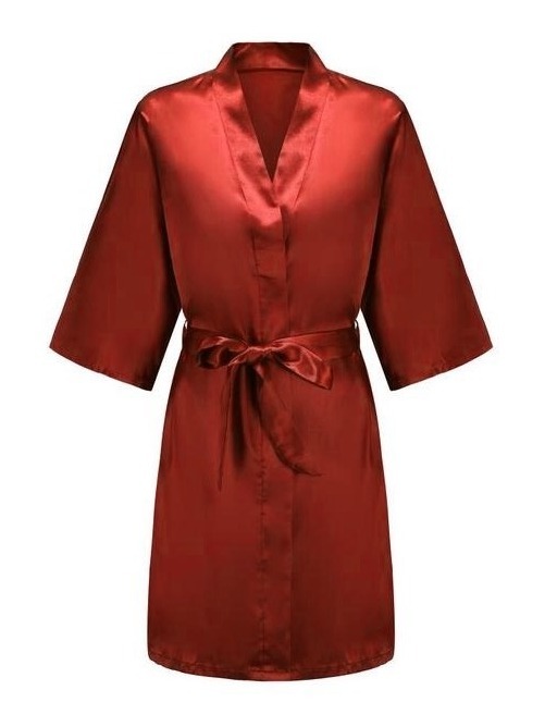 Bata De Raso/saten De Seda Nicolle Naira (varios Colores) 301