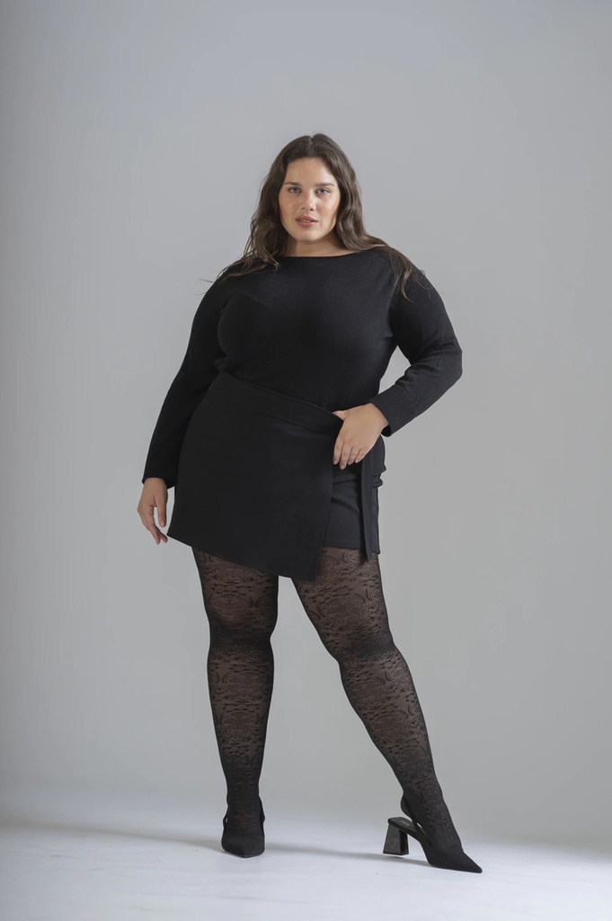 Panty Fantasia Con Diseño Dibujos Medias Eden Mora 2433