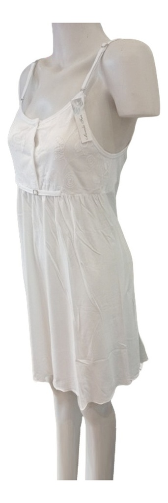 Camison Solero Breteles Verano Algodon Marcela Ferz 827321