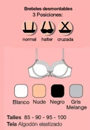 Corpiño Super Push Up Art 616  Ana Grant Liquidacion Final