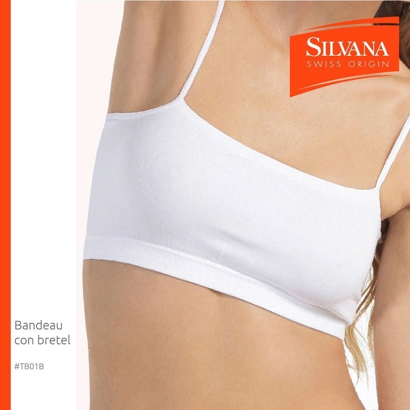 Bandeu Con Breteles Lycra Silvana Art.tb01b